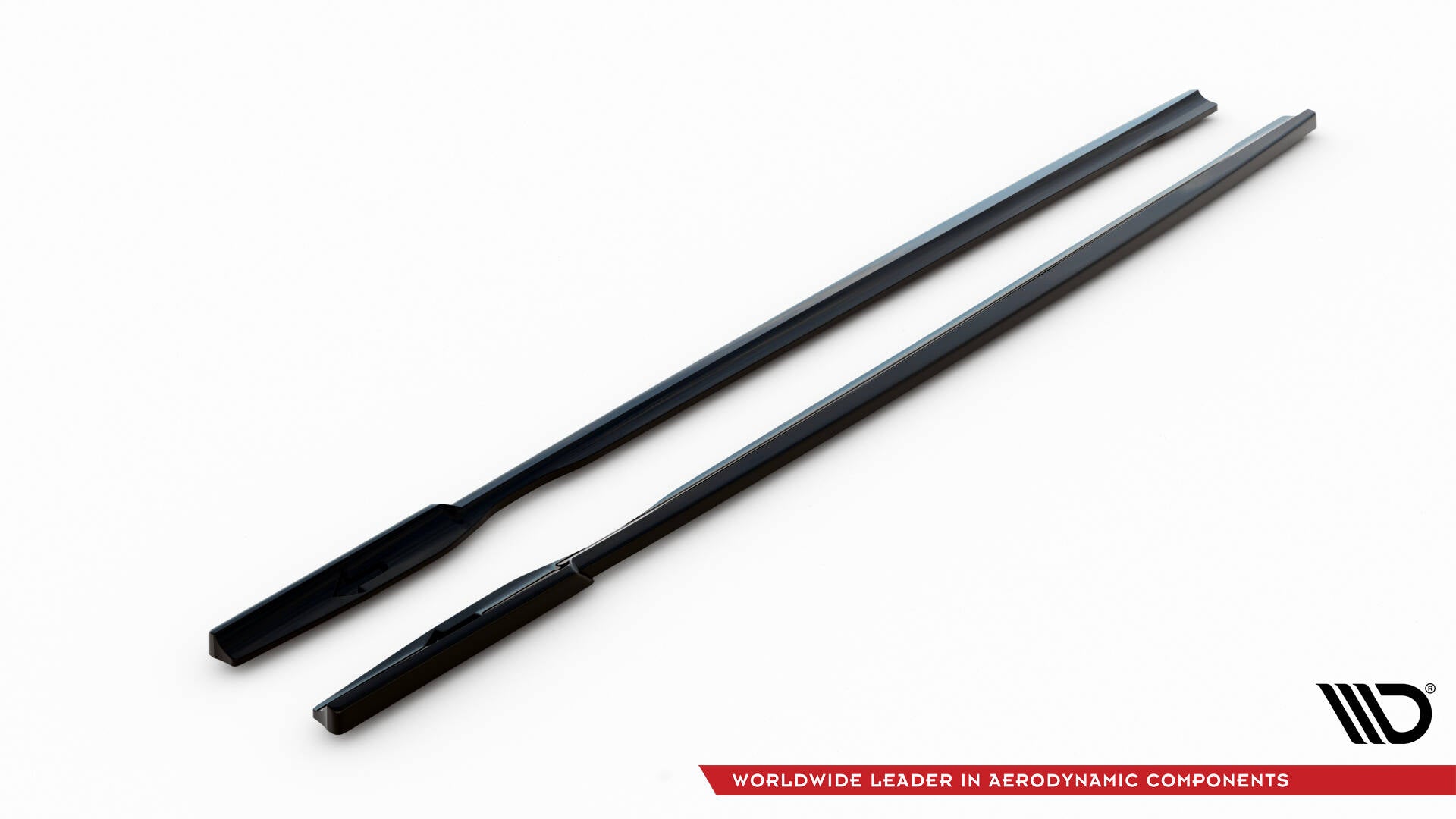 Maxton Seitenschweller Ansatz für BMW 1er M-Paket E87 Facelift schwarz Hochglanz