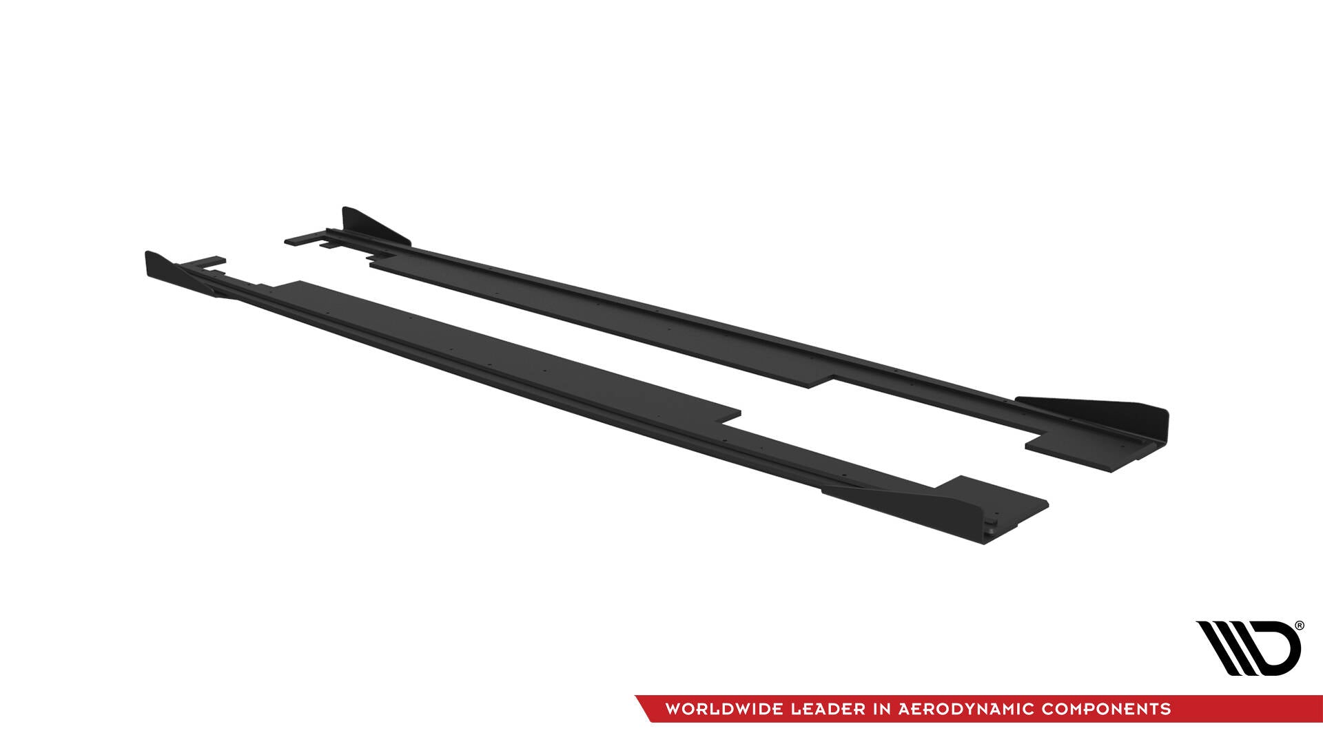 Maxton Street Pro Seitenschweller Ansatz für + Flaps Audi A7 S-Line C7 schwarz Hochglanz