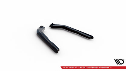 Maxton Heck Ansatz Flaps Diffusor V.3 für BMW 2 G42 schwarz Hochglanz