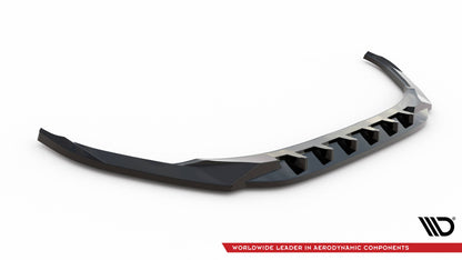 Maxton Front Ansatz V.1 für Audi A3 8Y schwarz Hochglanz