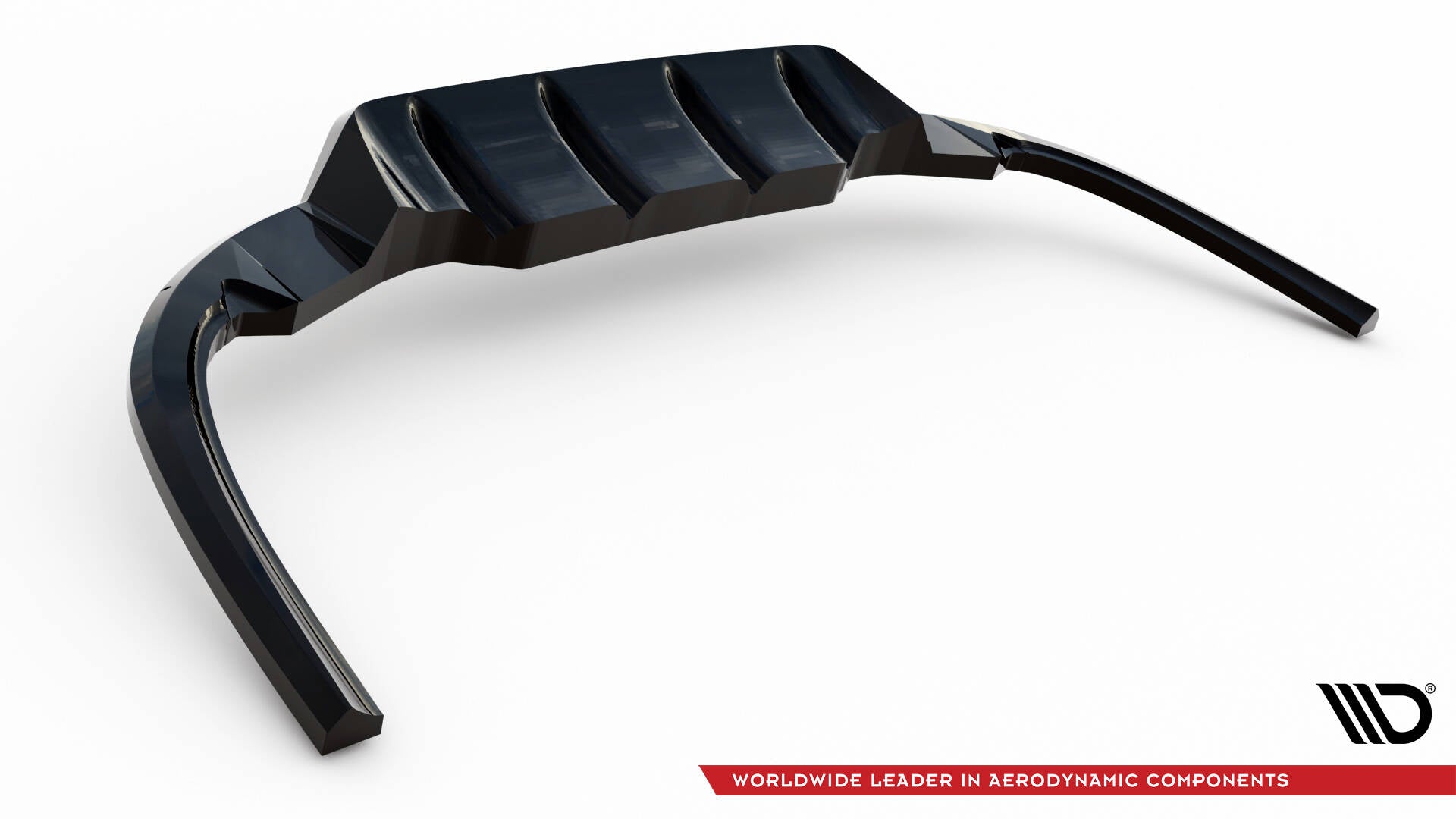 Maxton Mittlerer Diffusor Heck Ansatz DTM Look für Ford Mondeo ST-Line Mk4 Facelift schwarz Hochglanz