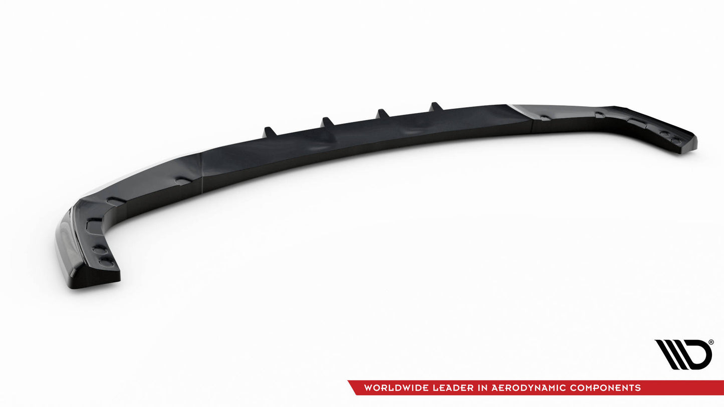 Maxton Front Ansatz V.1 für BMW X6 M F96 schwarz Hochglanz