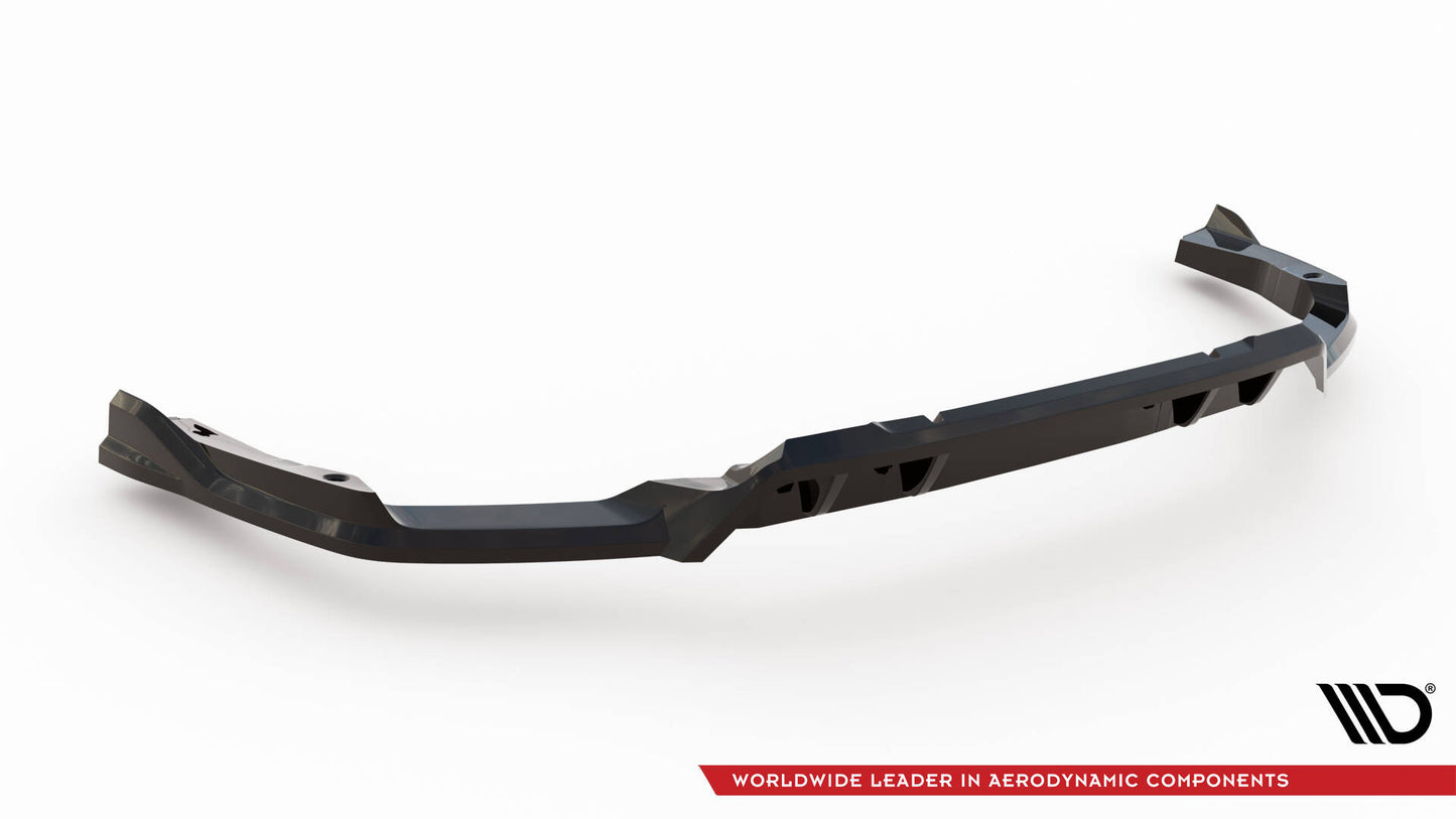 Maxton Mittlerer Diffusor Heck Ansatz DTM Look für BMW X5 M F95 Facelift schwarz Hochglanz