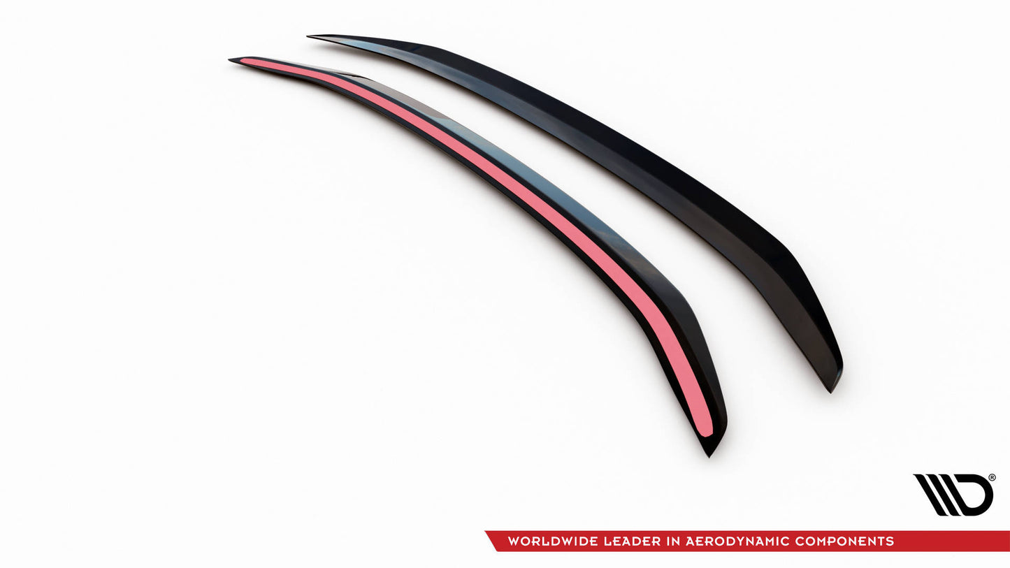 Maxton Spoiler CAP für Ford Mustang Mk5 Facelift schwarz Hochglanz