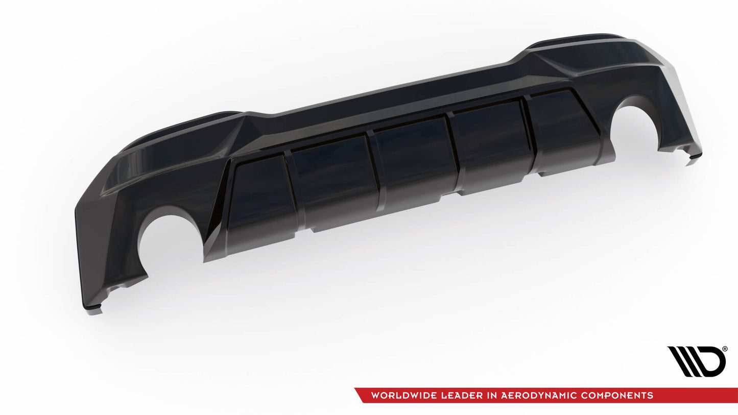 Maxton Diffusor Heck Ansatz für BMW 2 G42 schwarz Hochglanz