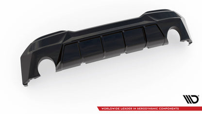 Maxton Diffusor Heck Ansatz für BMW 2 G42 schwarz Hochglanz