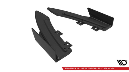 Maxton Street Pro Heck Ansatz Flaps Diffusor +Flaps für Audi S5 / A5 S-Line Coupe / Cabriolet 8T schwarz Hochglanz