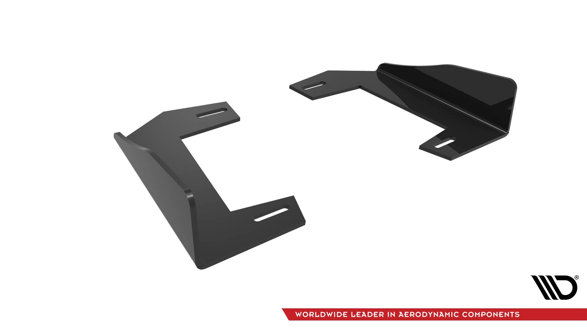Maxton Hintere Seiten Flaps V.1 für BMW 1er F40 M-Paket / M135i schwarz Hochglanz