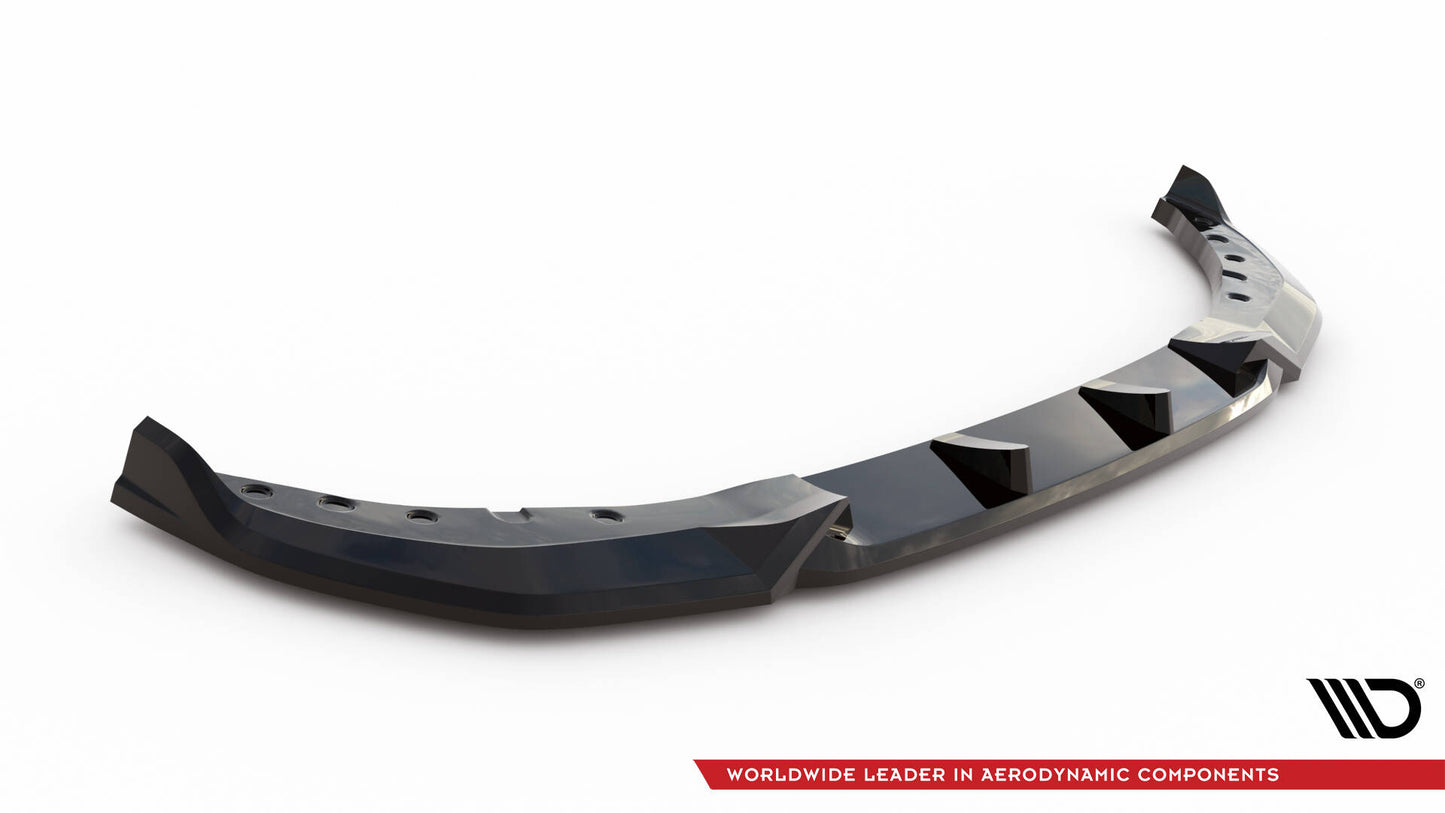 Maxton Front Ansatz für BMW 3er Limousine / Touring G20 / G21 Facelift schwarz Hochglanz