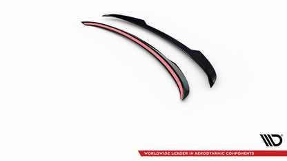 Maxton Spoiler CAP V.2 für Audi A6 Avant C7 schwarz Hochglanz