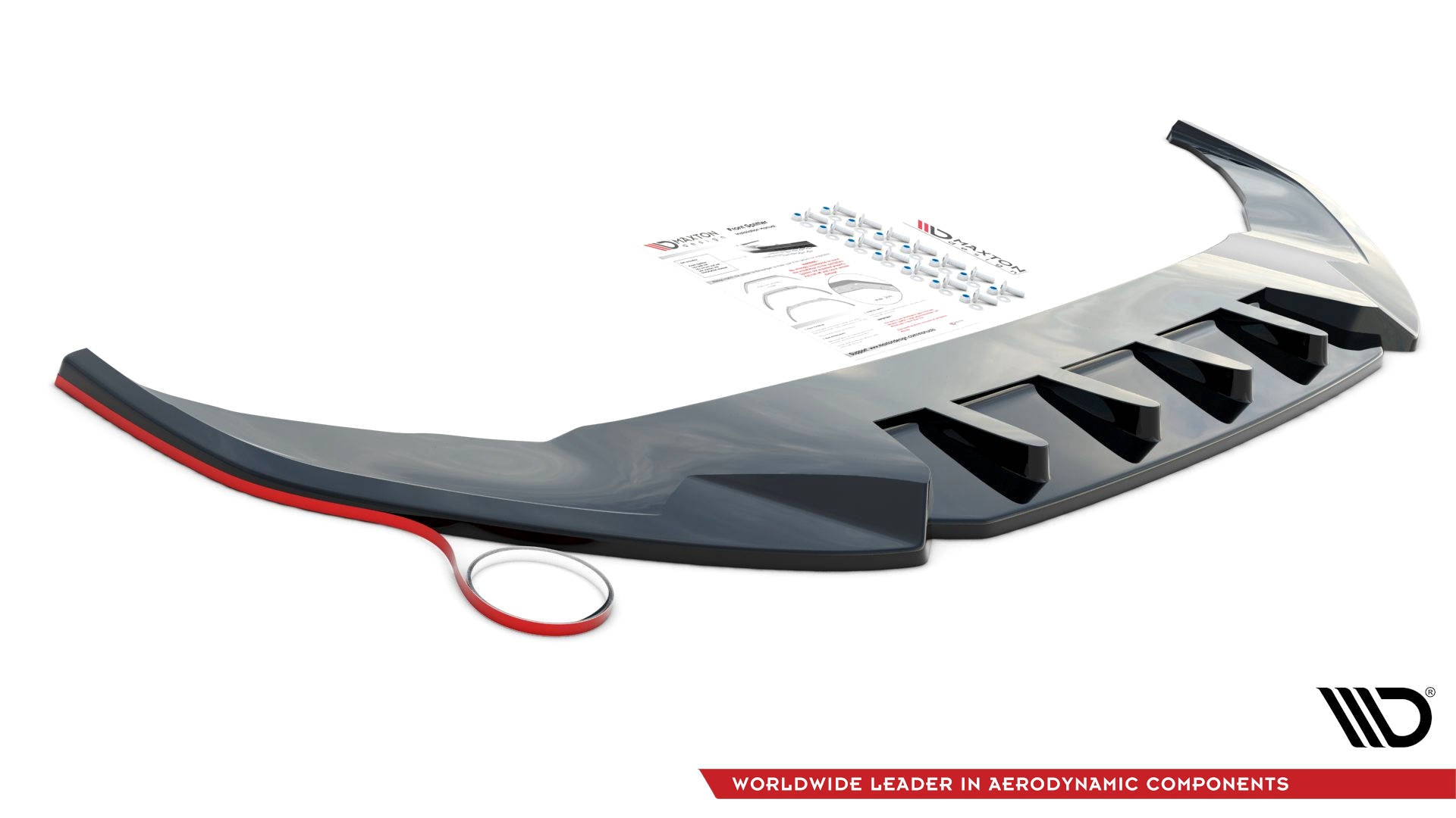 Maxton Mittlerer Diffusor Heck Ansatz für BMW M440i Gran Coupe G26 schwarz Hochglanz