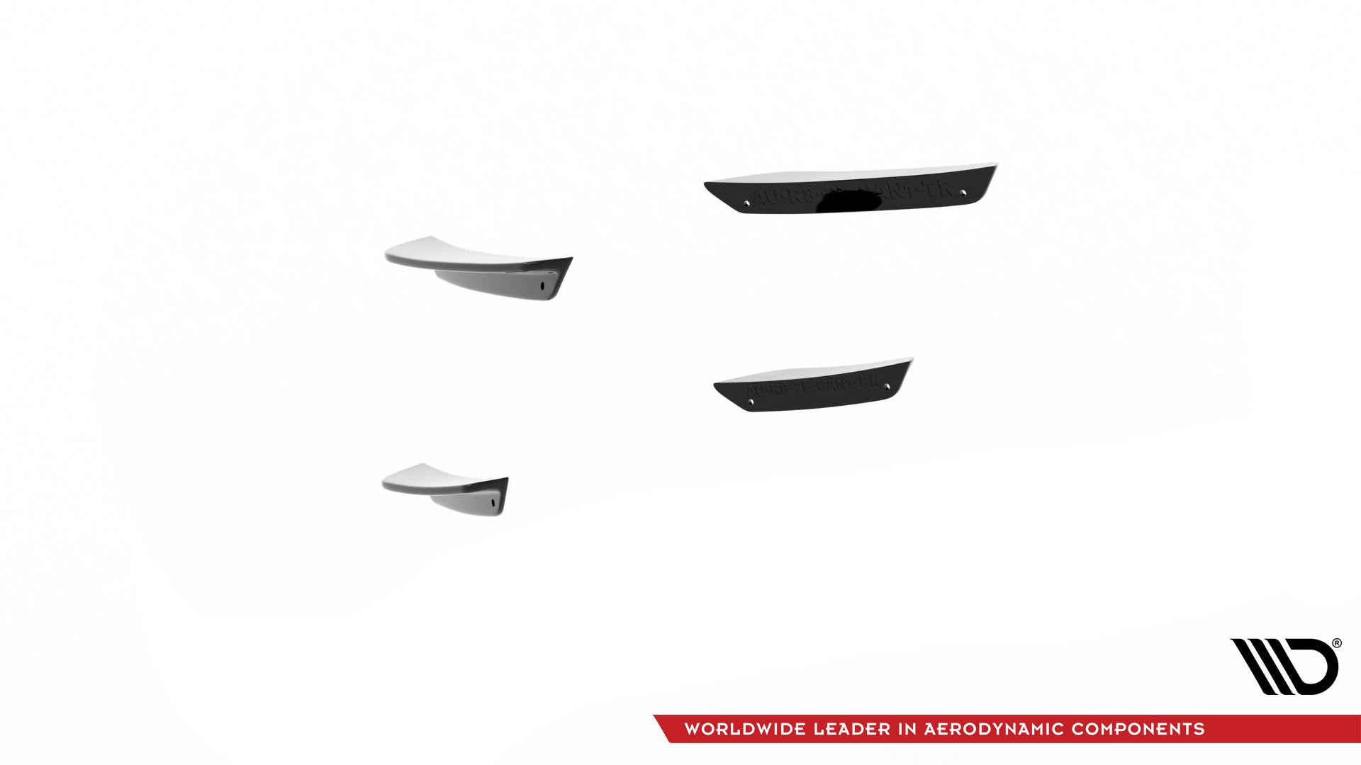 Maxton Stoßstangenflügel vorne (Canards) Audi R8 Mk2 Facelift