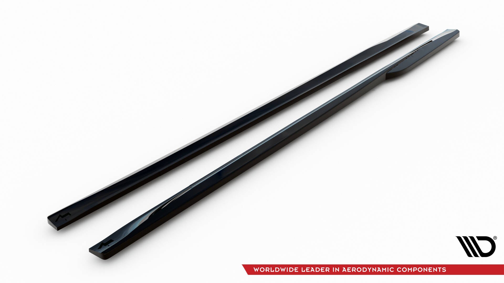 Maxton Seitenschweller Ansatz für Audi S5 Coupe / A5 S-Line Coupe F5 Facelift schwarz Hochglanz