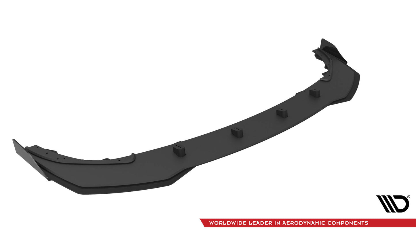 Maxton Street Pro Front Ansatz für +Flaps für + Flaps BMW 1er F40 M-Paket / M135i schwarz Hochglanz