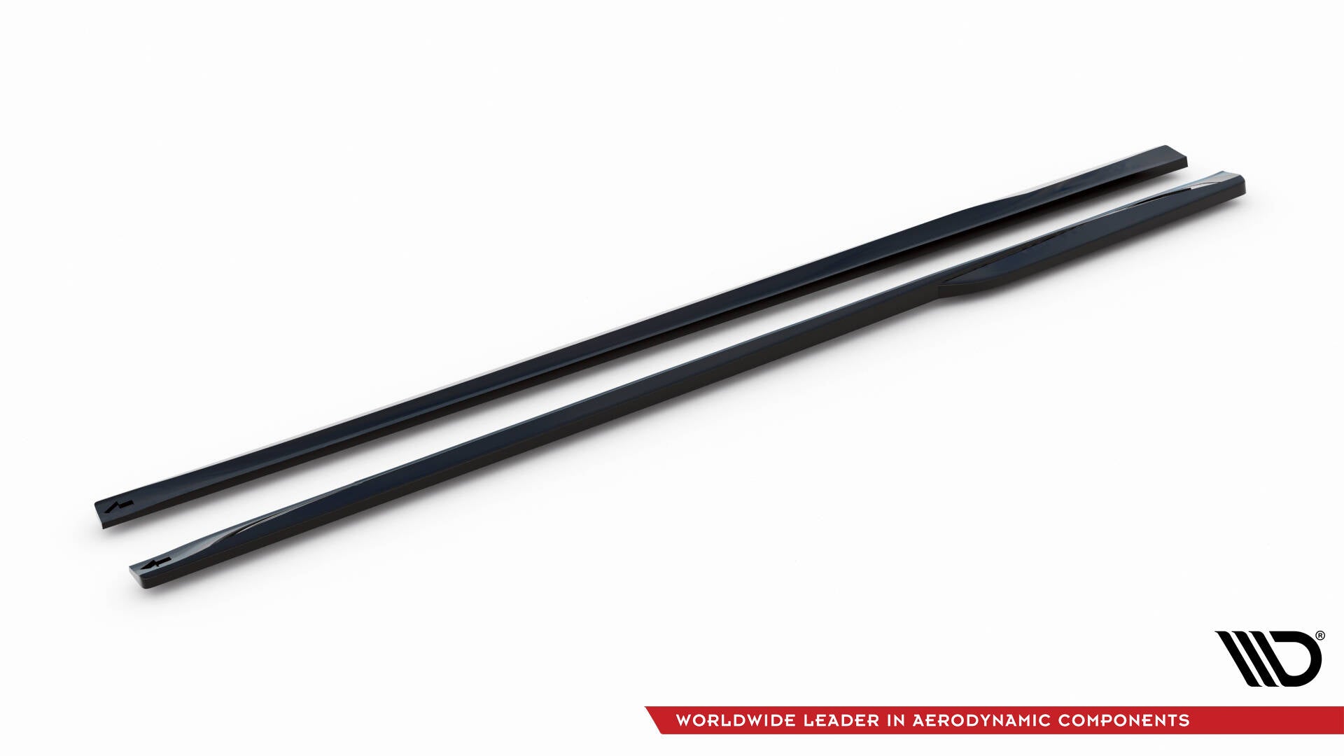 Maxton Seitenschweller Ansatz für Audi S5 Coupe / A5 S-Line Coupe F5 Facelift schwarz Hochglanz