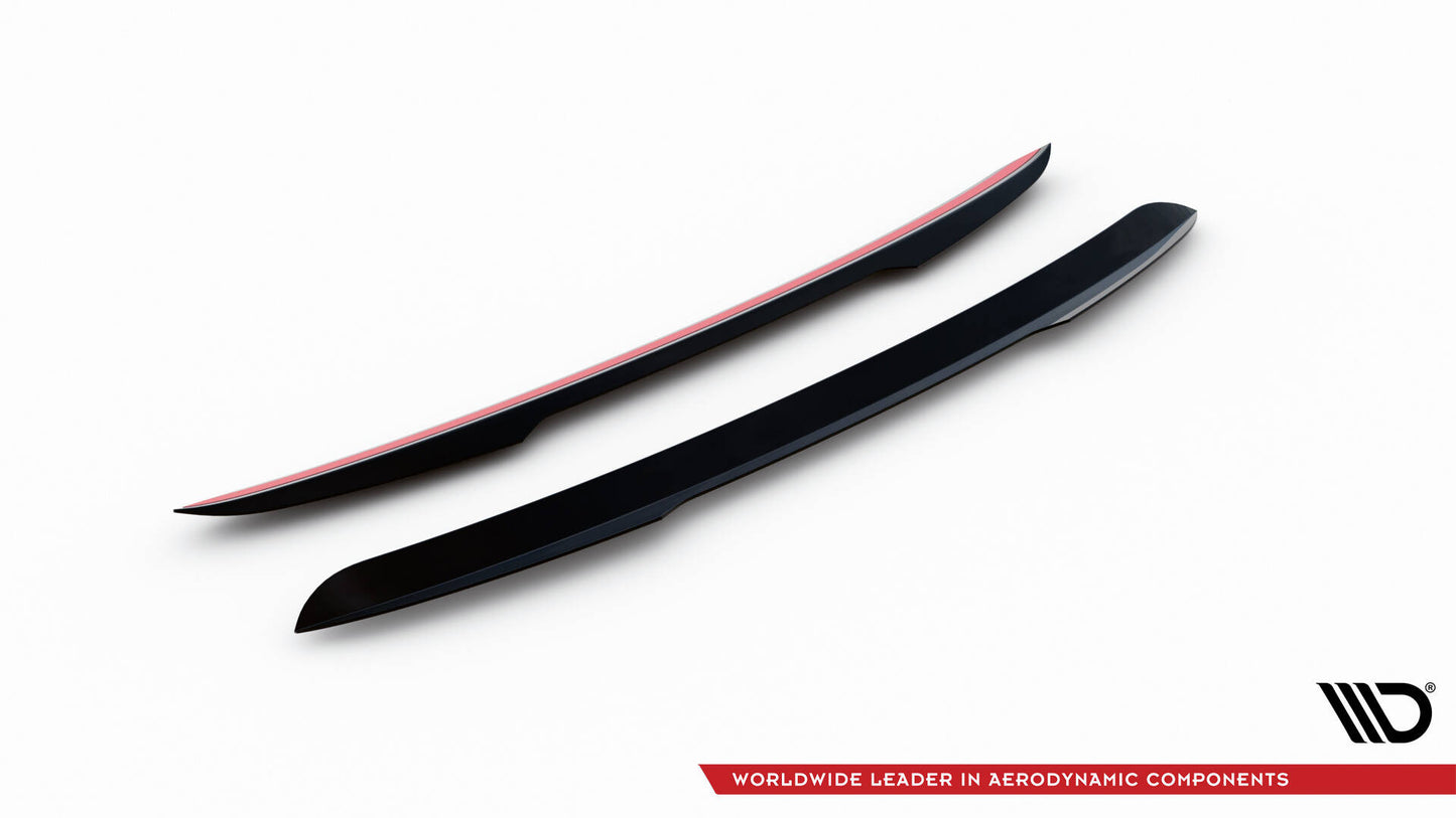 Maxton Spoiler CAP für Porsche 911 Turbo 997 schwarz Hochglanz
