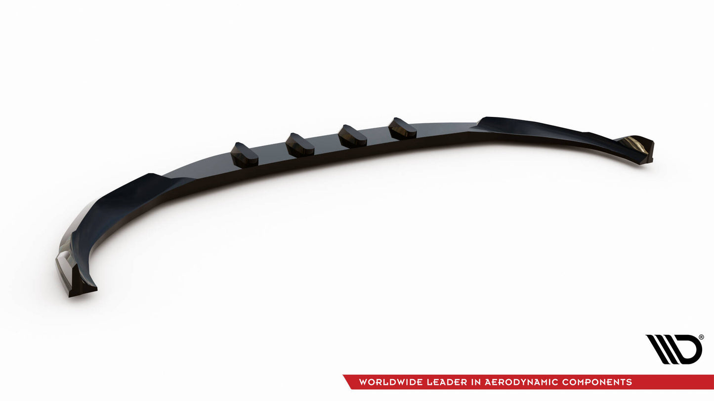 Maxton Front Ansatz V.5 für BMW 7 G11 M-Paket Facelift schwarz Hochglanz