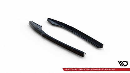 Maxton Heck Ansatz Flaps Diffusor für Audi S4 B9 Facelift schwarz Hochglanz