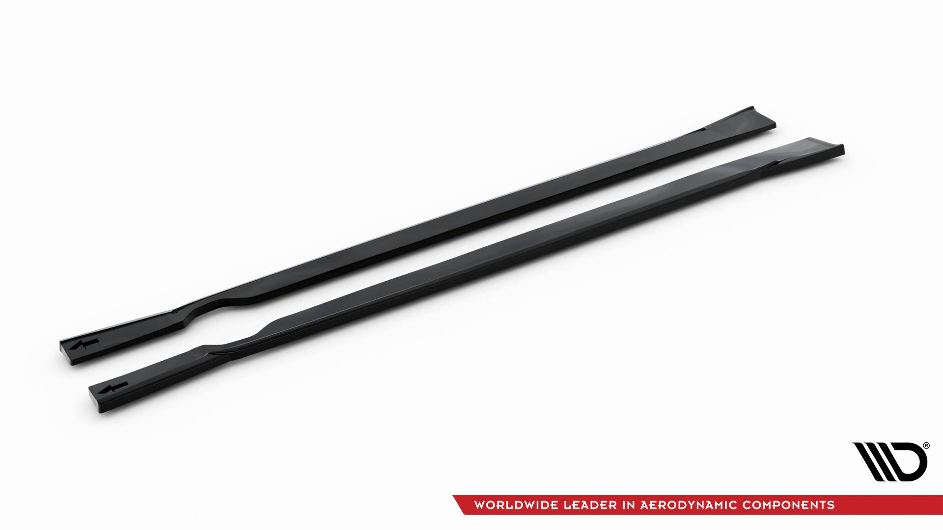 Maxton Seitenschweller Ansatz für Fiat 500X Sport Mk1 Facelift schwarz Hochglanz
