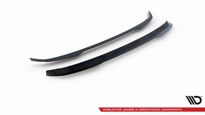 Maxton Spoiler CAP V.2 für BMW 1er E81 Facelift schwarz Hochglanz