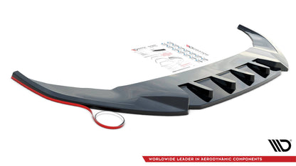 Maxton Front Ansatz V.2 für Ford Mustang Mk6 Facelift schwarz Hochglanz