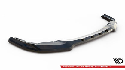 Maxton Front Ansatz V.1 für BMW X6 M F96 schwarz Hochglanz