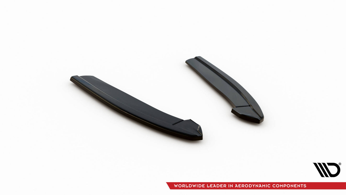 Maxton Heck Ansatz Flaps Diffusor V.7 für Ford Focus Kombi ST Mk4 schwarz Hochglanz