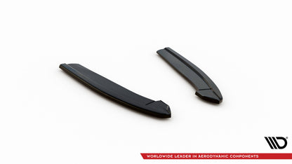 Maxton Heck Ansatz Flaps Diffusor V.7 für Ford Focus Kombi ST Mk4 schwarz Hochglanz