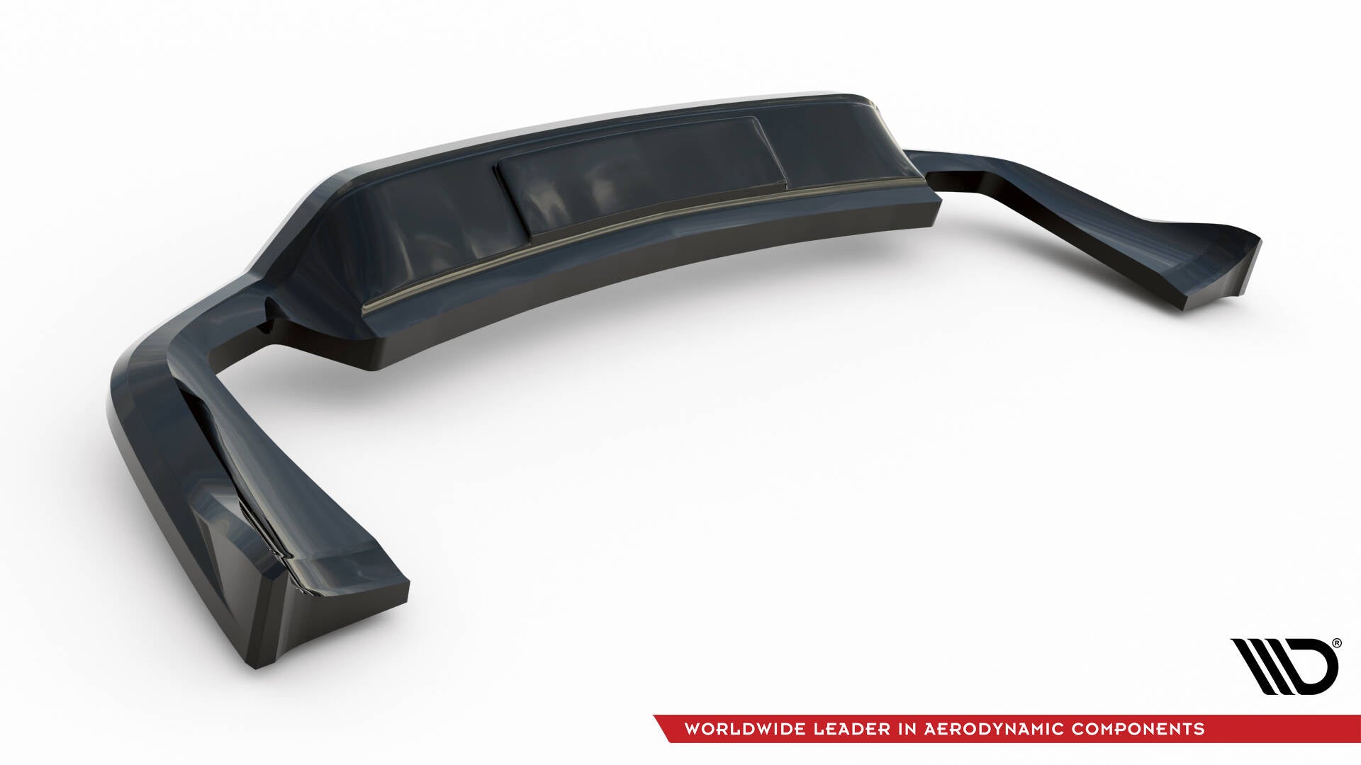 Maxton Mittlerer Diffusor Heck Ansatz DTM Look für Porsche Cayenne Mk2 Facelift schwarz Hochglanz