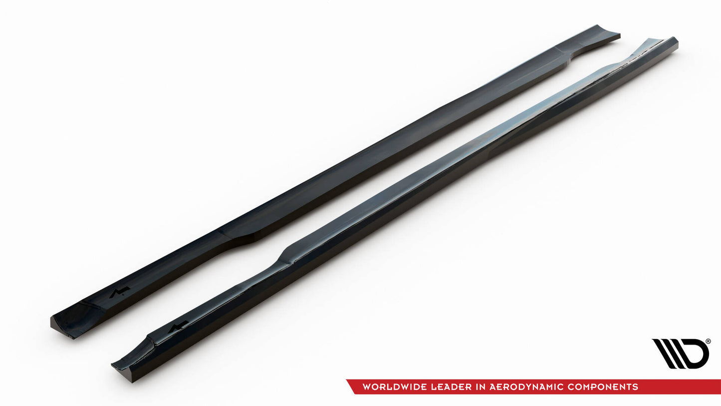 Maxton Seitenschweller Ansatz für Ford Mondeo ST-Line Mk4 Facelift schwarz Hochglanz