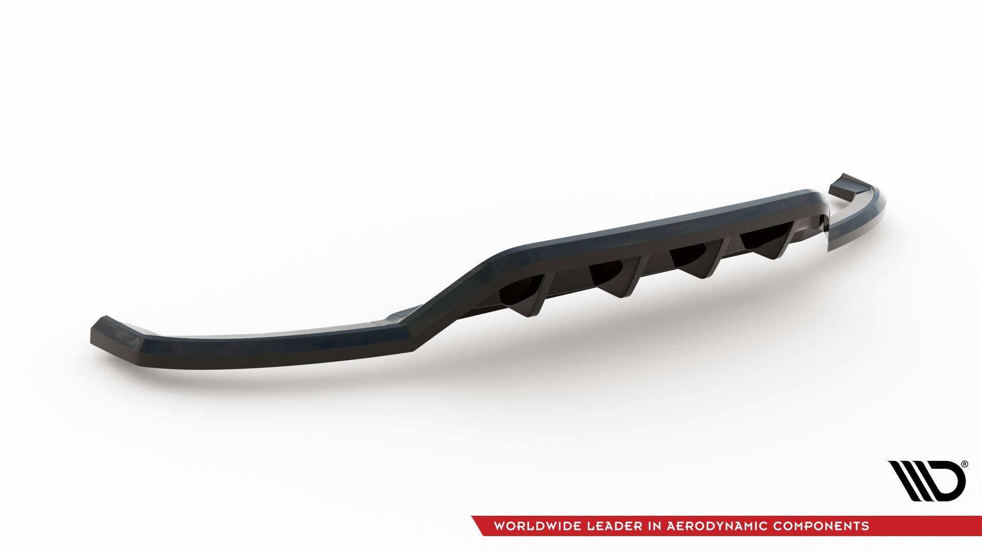 Maxton Mittlerer Diffusor Heck Ansatz DTM Look für Jaguar E-Pace R-Dynamic Mk1 schwarz Hochglanz