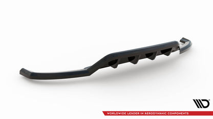 Maxton Mittlerer Diffusor Heck Ansatz DTM Look für Jaguar E-Pace R-Dynamic Mk1 schwarz Hochglanz