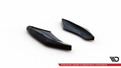 Maxton Heck Ansatz Flaps Diffusor für Audi TT S 8S Facelift schwarz Hochglanz