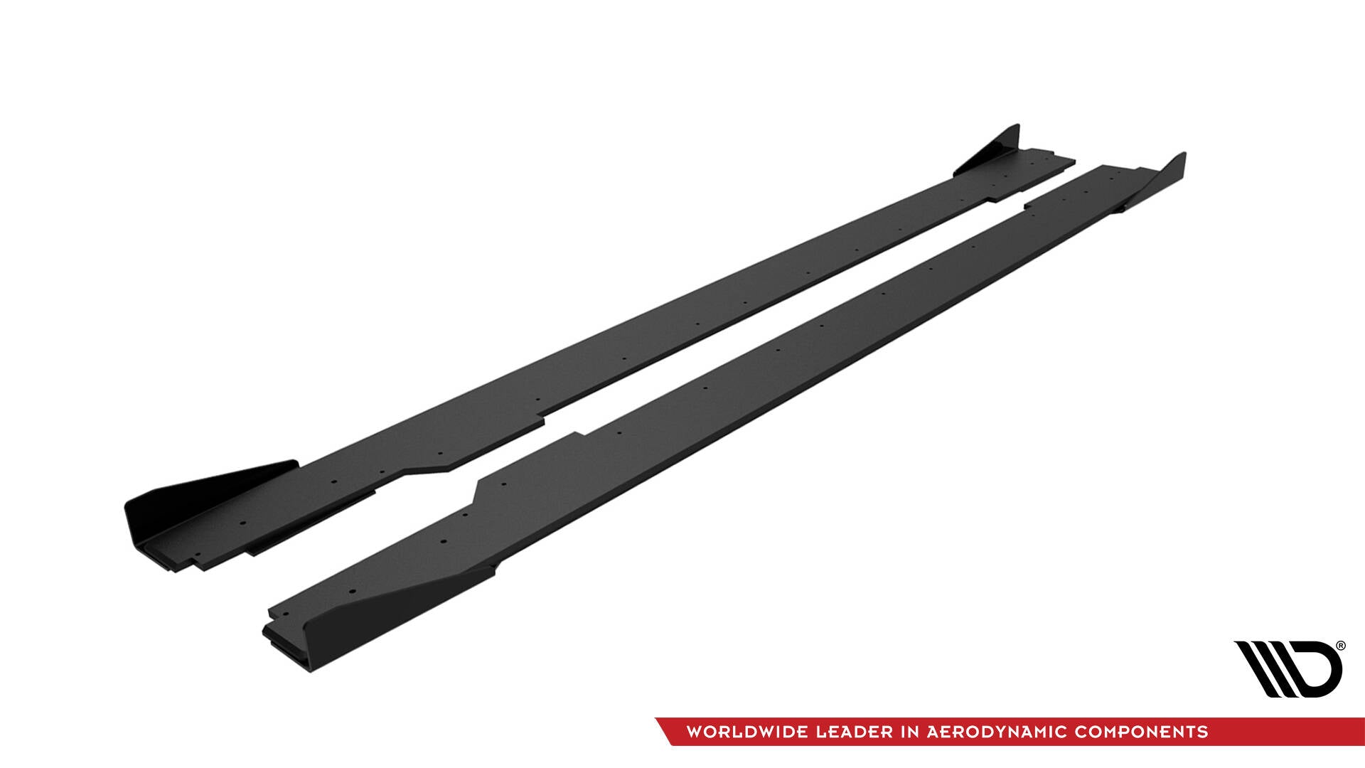 Maxton Street Pro Seitenschweller Ansatz für + Flaps Audi A5 / A5 S-Line / S5 Coupe / Cabrio 8T / 8T Facelift schwarz Hoch...