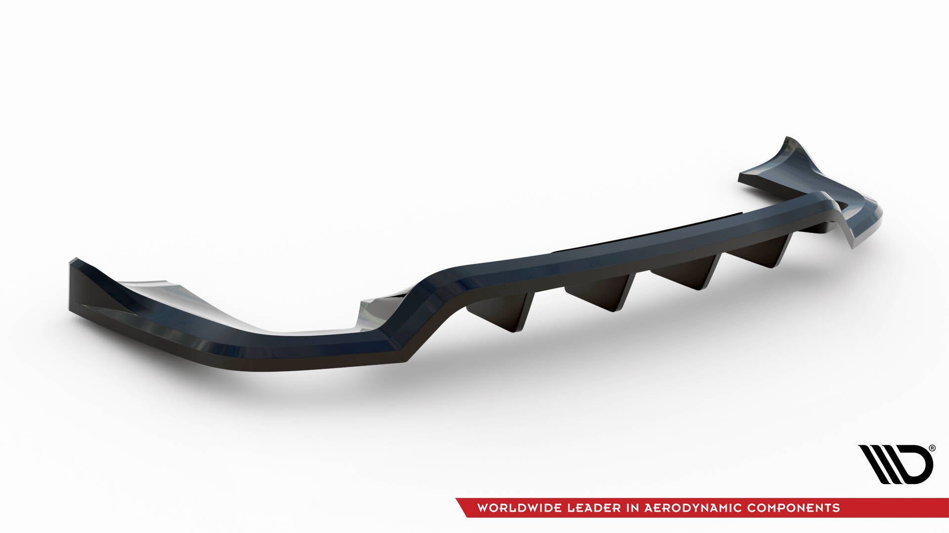Maxton Mittlerer Diffusor Heck Ansatz DTM Look für Porsche Cayenne Mk2 Facelift schwarz Hochglanz