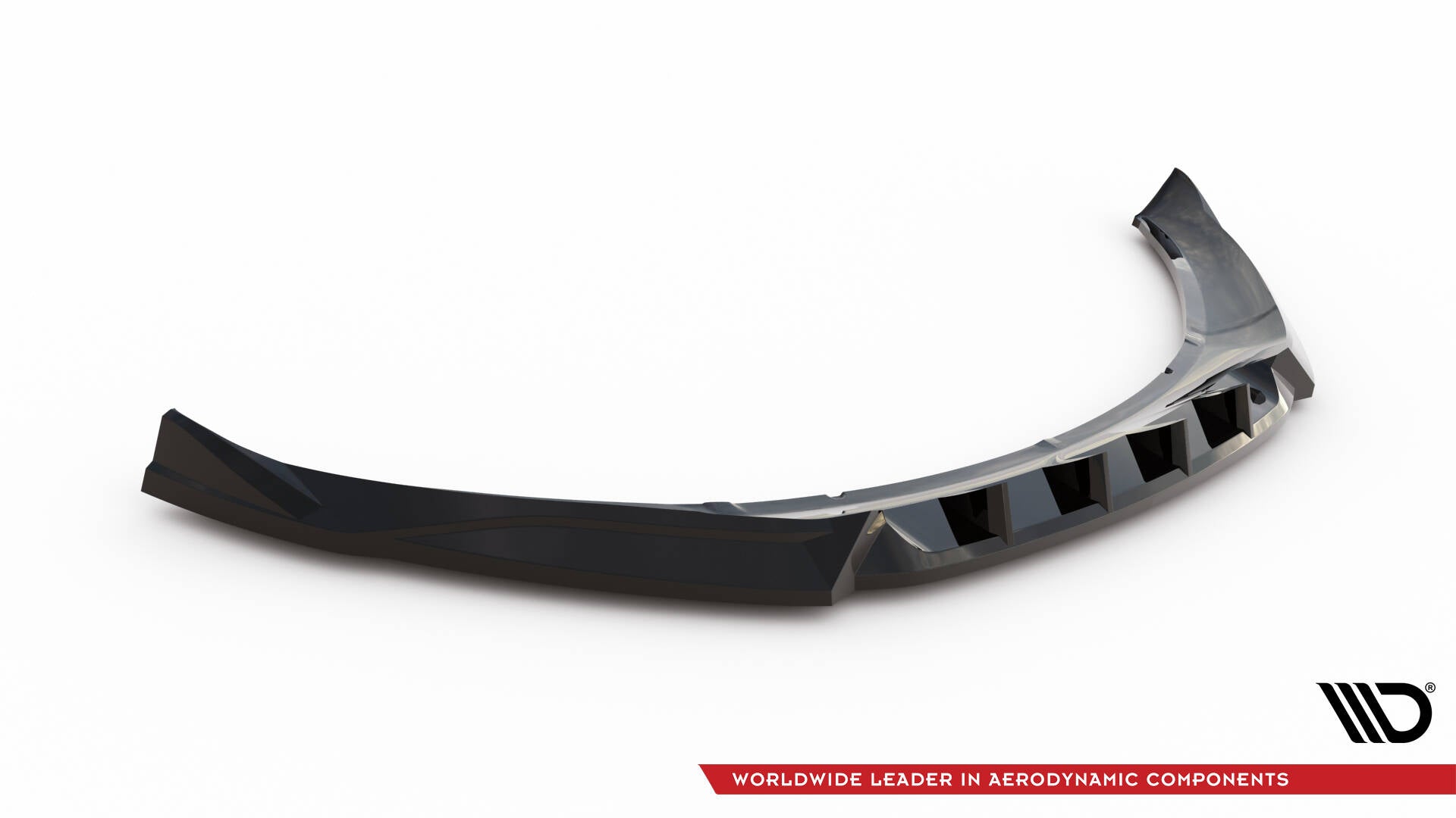 Maxton Front Ansatz für Ford Kuga ST Mk1 schwarz Hochglanz