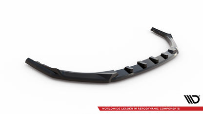 Maxton Front Ansatz V.2 für Peugeot 308 Mk3 schwarz Hochglanz