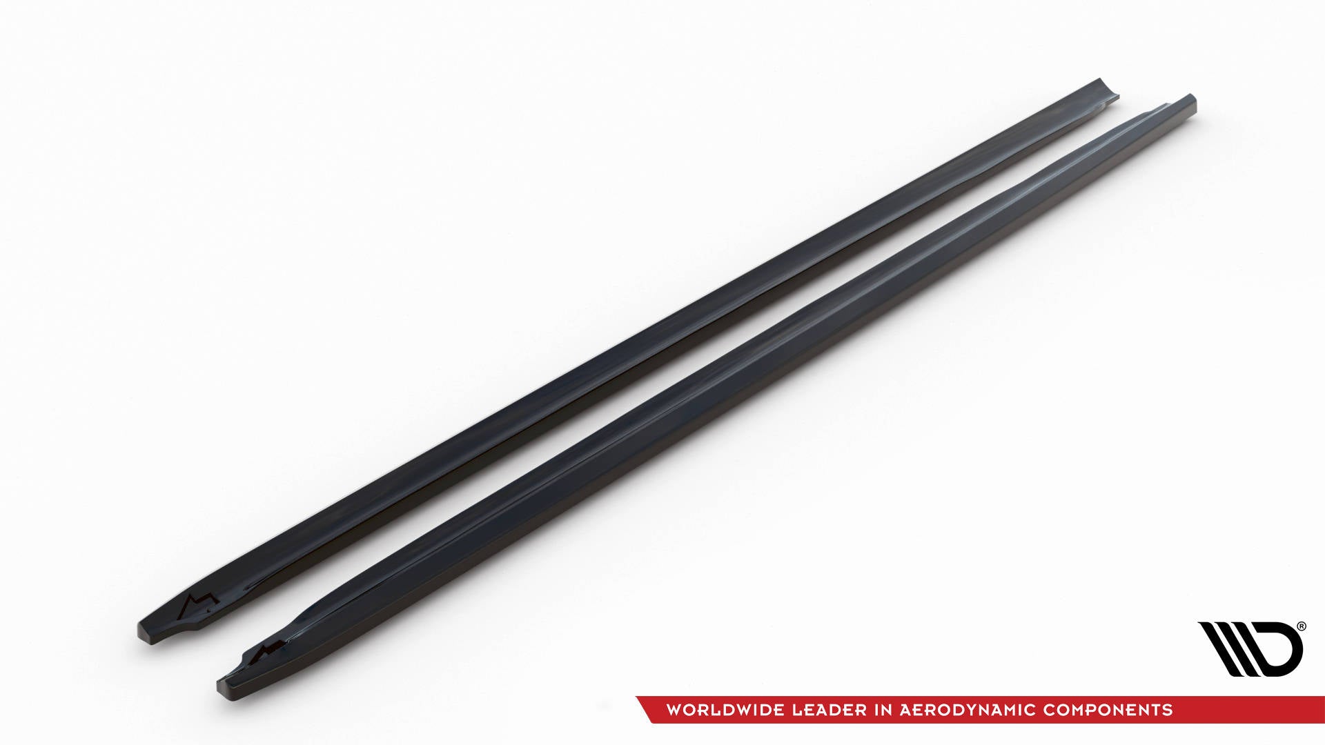 Maxton Seitenschweller Ansatz für V.2 für Audi A5 / A5 S-Line / S5 Coupe 8T schwarz Hochglanz