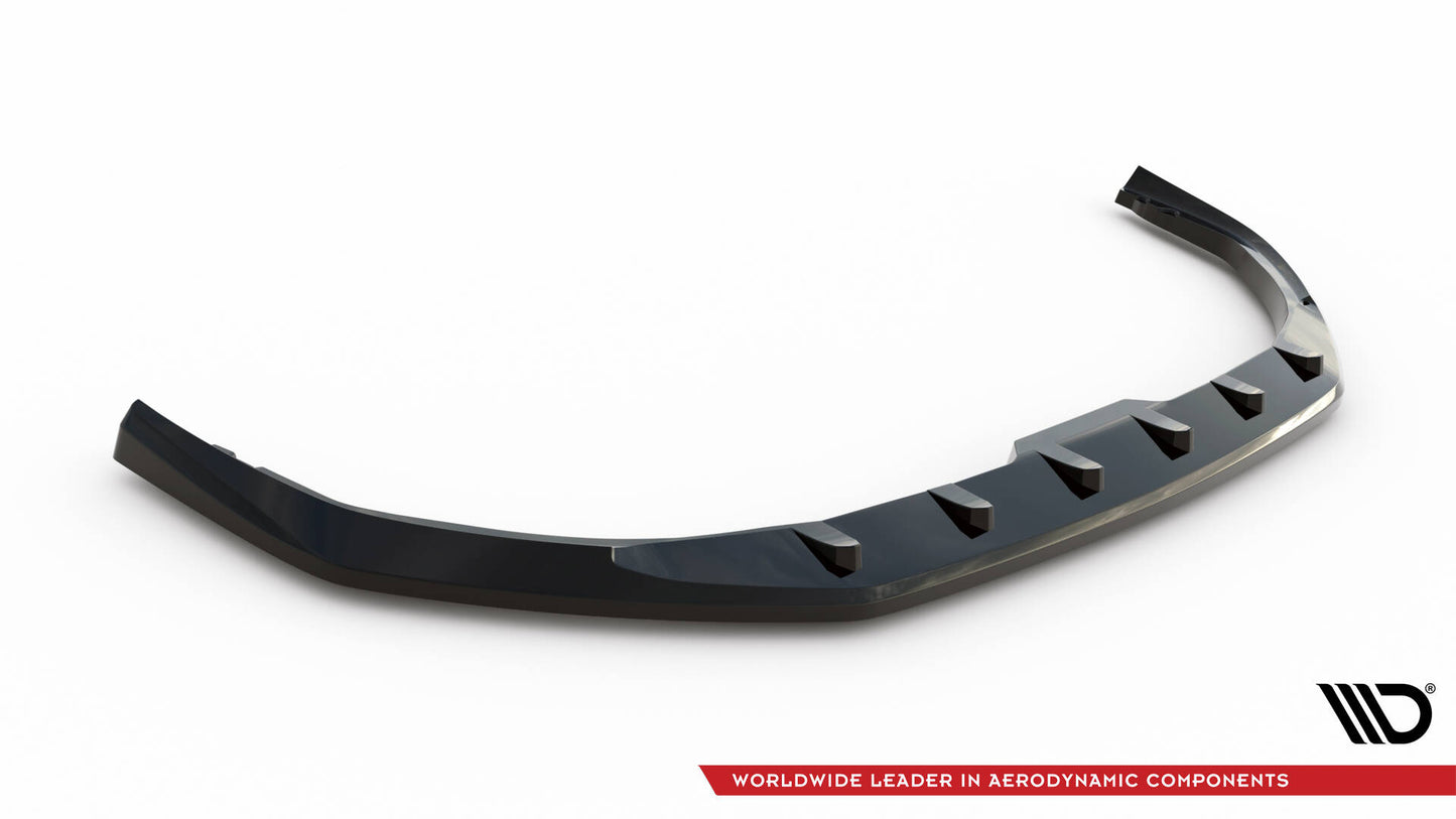 Maxton Front Ansatz V.1 für Peugeot 308 Mk3 schwarz Hochglanz