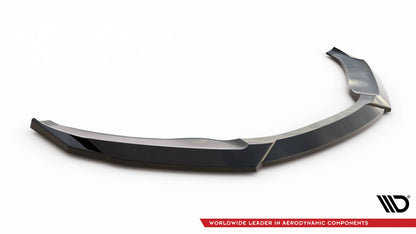 Maxton Front Ansatz V.1 für Audi TT S / S-Line 8S schwarz Hochglanz