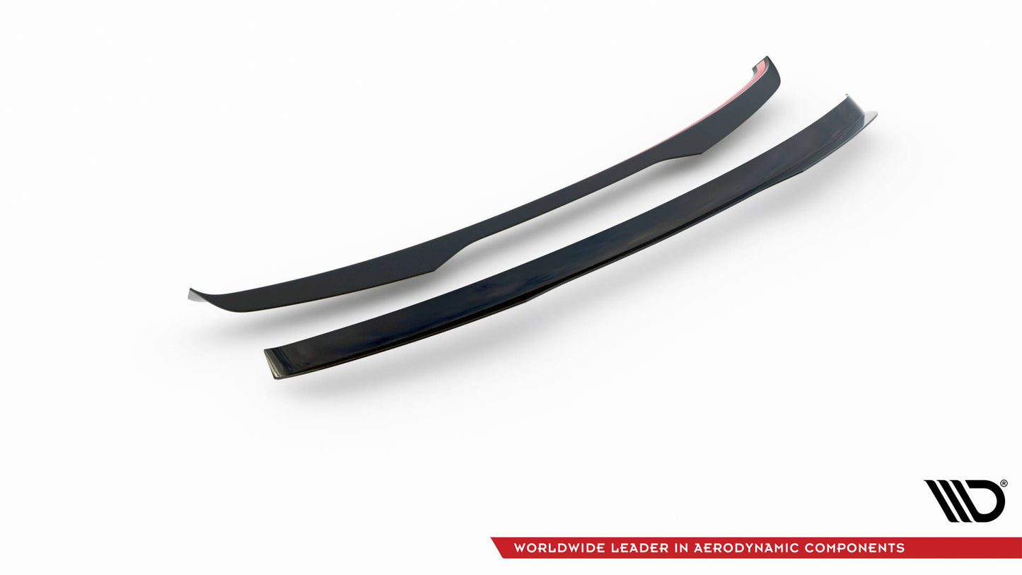 Maxton Spoiler CAP für Audi RS6 Avant C6 schwarz Hochglanz