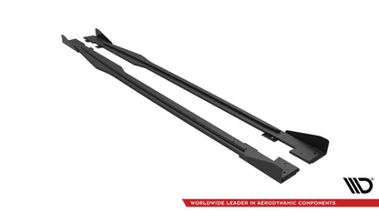 Maxton Street Pro Seitenschweller Ansatz für + Flaps Audi TT S / S-Line 8S schwarz Hochglanz