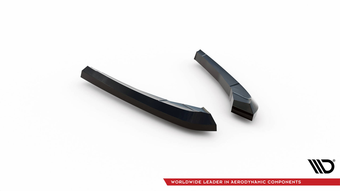 Maxton Heck Ansatz Flaps Diffusor V.1 für BMW X3 M F97 Facelift schwarz Hochglanz