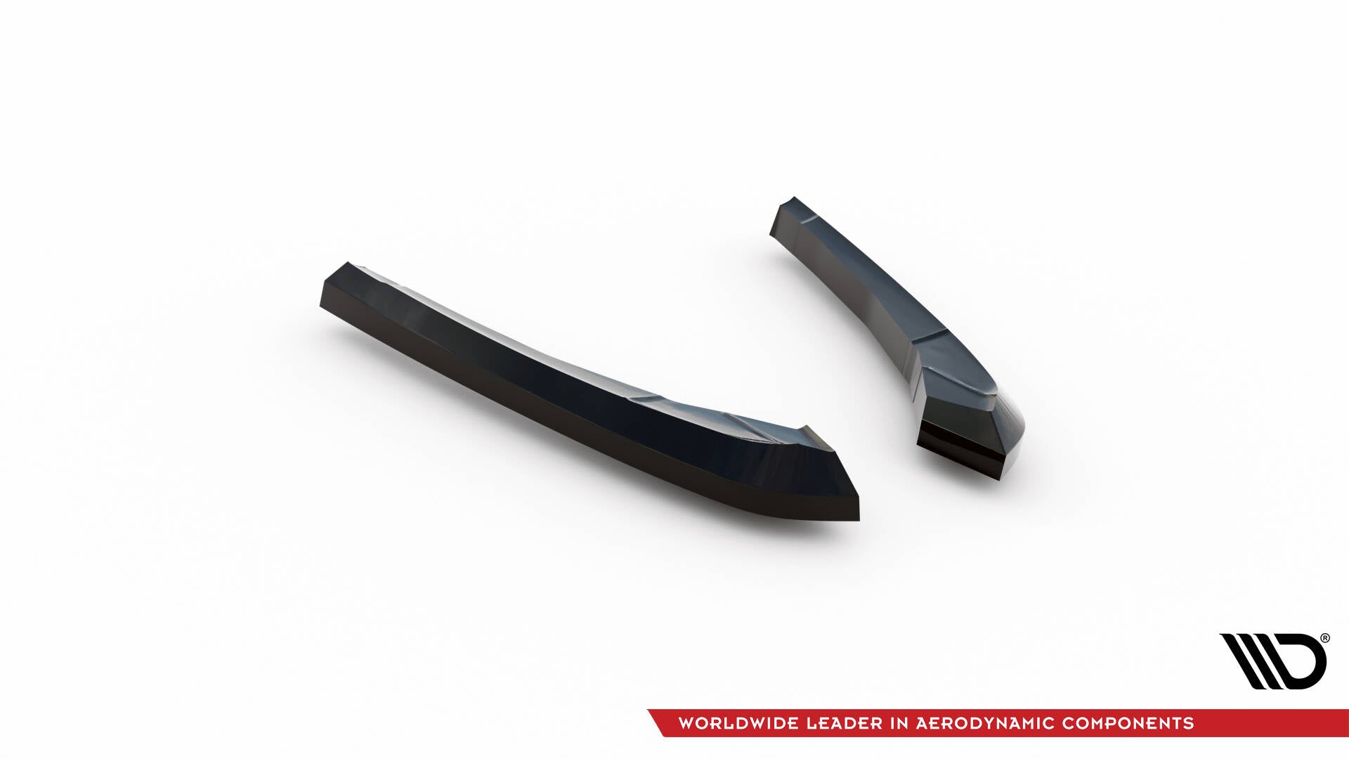 Maxton Heck Ansatz Flaps Diffusor V.1 für BMW X3 M F97 Facelift schwarz Hochglanz