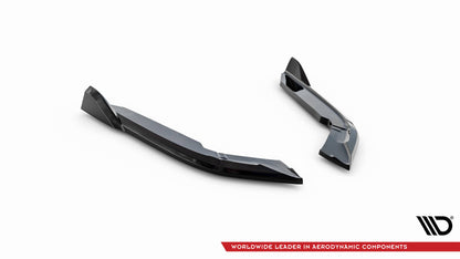 Maxton Heck Ansatz Flaps Diffusor V.5 für BMW 4er Coupe M-Paket F32  schwarz Hochglanz
