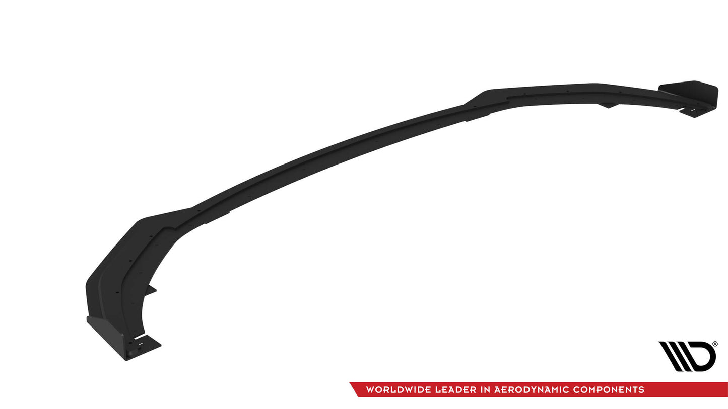 Maxton Street Pro Front Ansatz für +Flaps für + Flaps Kia Stinger GT / GT-Line / Standard Mk1 schwarz Hochglanz