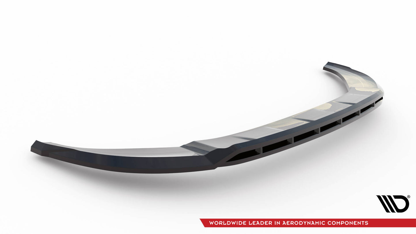 Maxton Front Ansatz für Audi A6 Allroad C8 schwarz Hochglanz