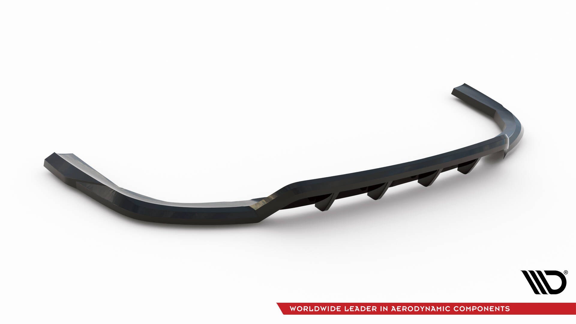 Maxton Mittlerer Diffusor Heck Ansatz DTM Look für V.1 BMW X5 M-Paket G05 Facelift schwarz Hochglanz