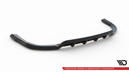 Maxton Mittlerer Diffusor Heck Ansatz DTM Look für V.1 BMW X5 M-Paket G05 Facelift schwarz Hochglanz