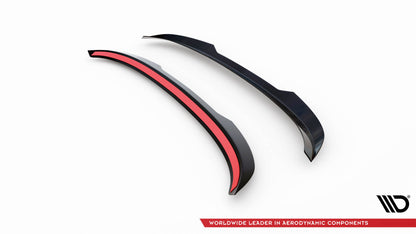 Maxton Spoiler CAP für Peugeot 308 SW Mk3 schwarz Hochglanz